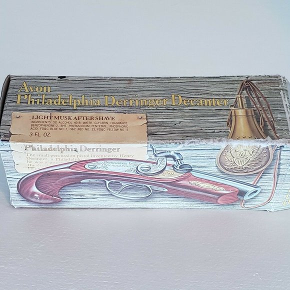 Avon Derringer Philadelphia Decanter Full Cologne - Picture 9 of 12